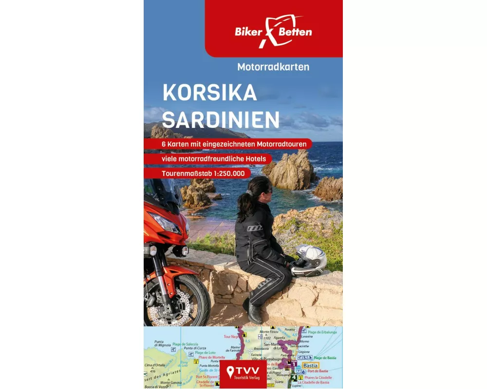 Motorradkarten Set Korsika Sardinien