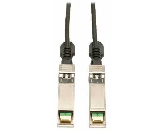 EATON TRIPPLITE SFP+ 10Gbase-CU, Passive, Twinax, Copper Cable, SFP-H10GB-CU5M Compatible, Black, 6M 19.68ft.