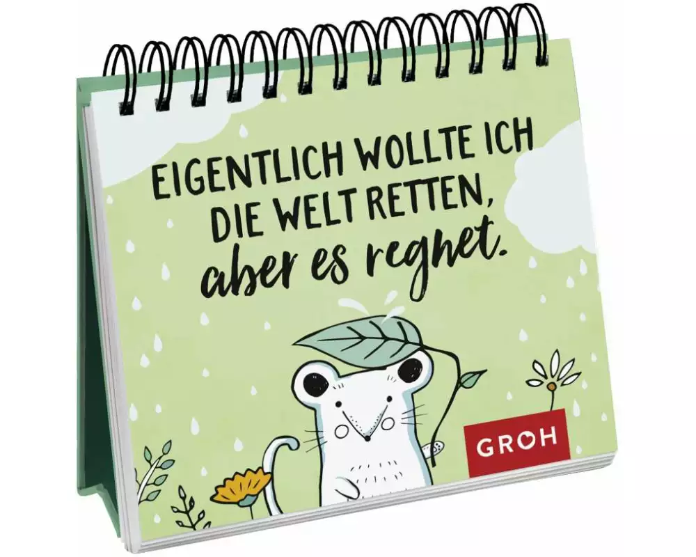 Eigentlich wollte ich die Welt retten, aber es regnet