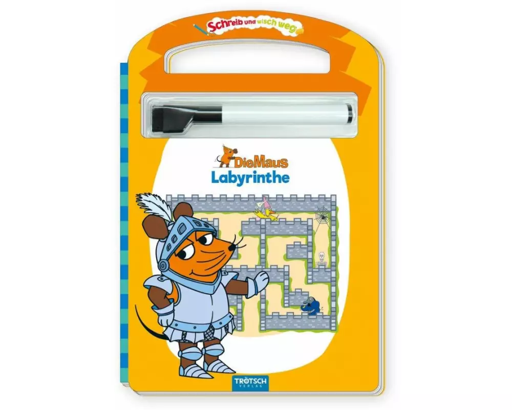 Trötsch Die Maus Schreib und wisch weg Pappenbuch Labyrinthe