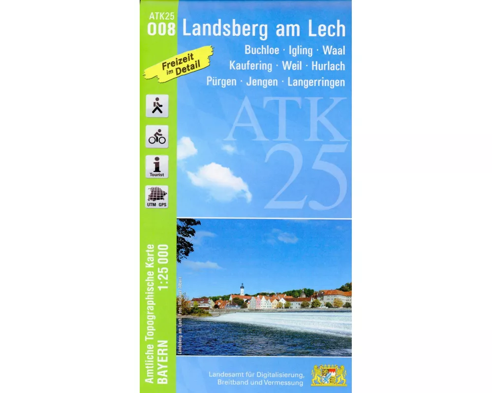 ATK25-O08 Landsberg am Lech (Amtliche Topographische Karte 1:25000)