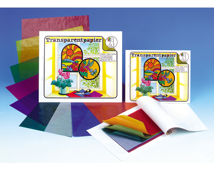 URSUS Transparentpapier 20×30cm 1890099 42g, 10 Farben ass.
