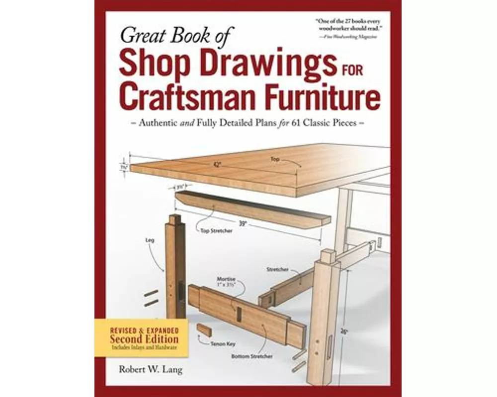 Great Book of Shop Drawings for Craftsman Furniture, Second Edition