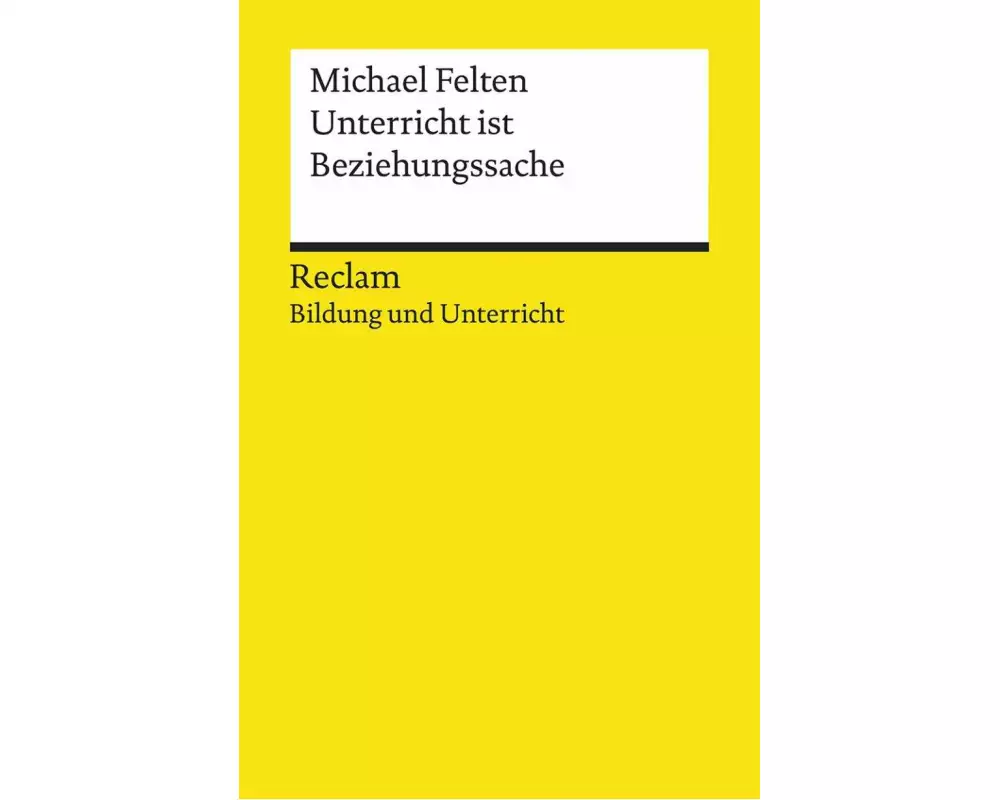Unterricht ist Beziehungssache