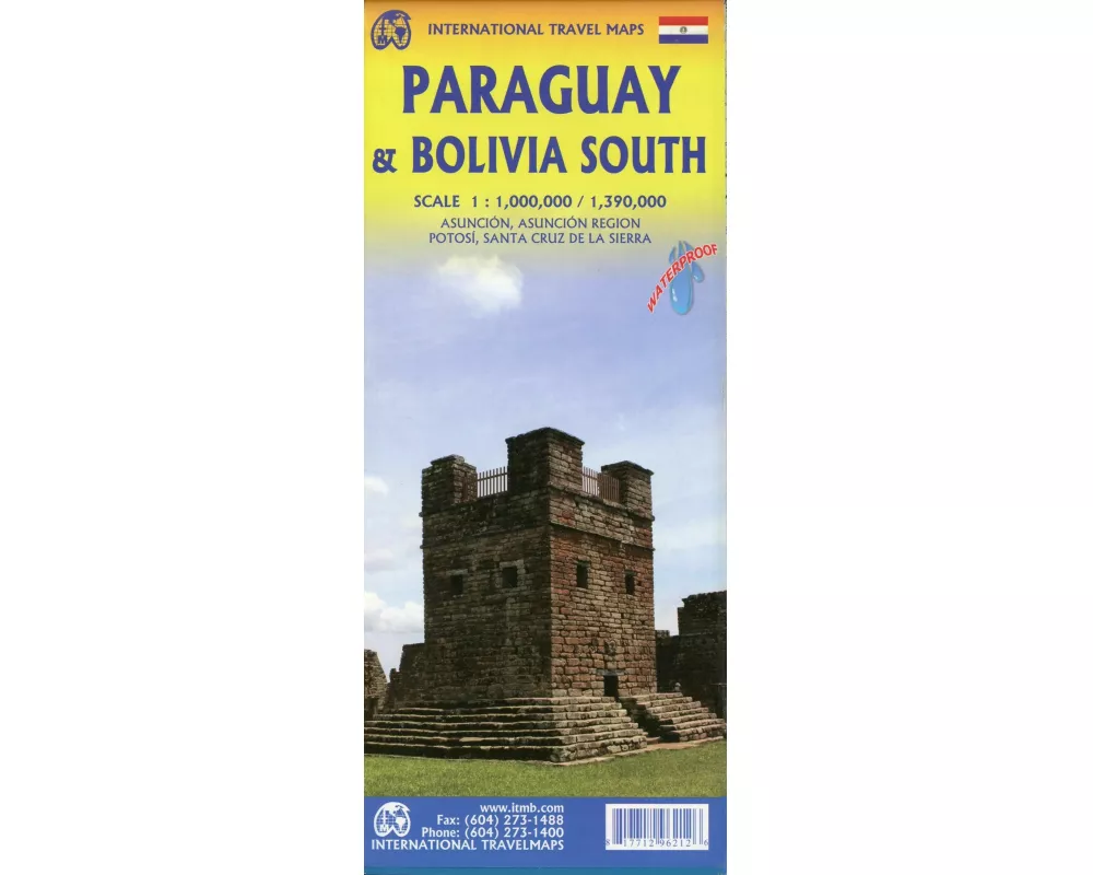 Map Paraguay & Bolivia South 1 : 1 000 000