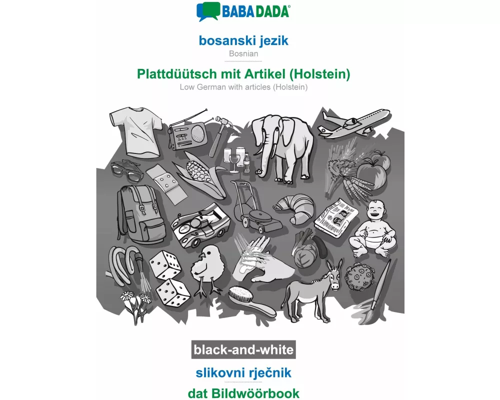bosanski jezik - Plattdüütsch mit Artikel (Holstein), slikovni rje¿nik, BW