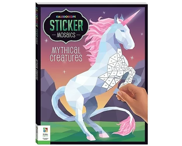 Kaleidoscope Sticker Mosaics: Mythical Creatures
