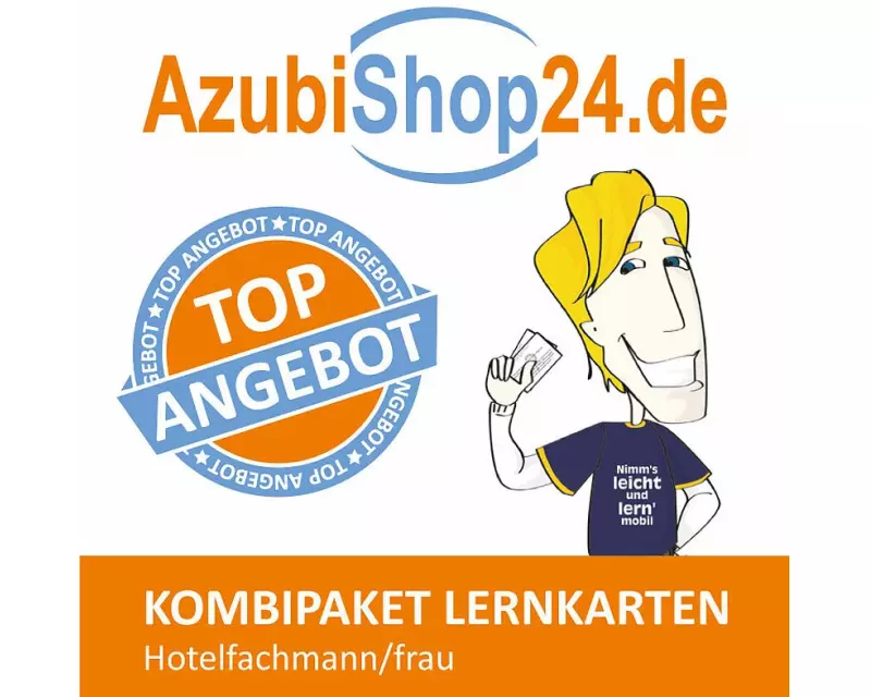AzubiShop24.de Kombi-Paket Lernkarten Hotelfachmann/-frau
