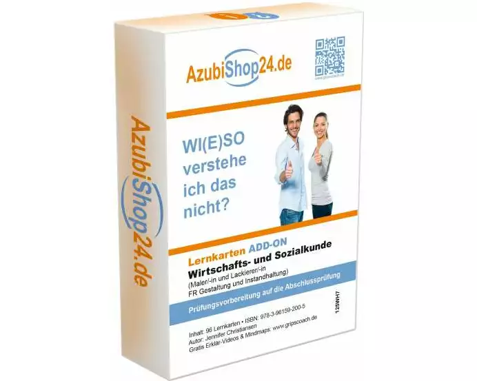 Lernkarten Wirtschafts- und Sozialkunde Maler/-in und Lackierer/-in FR Gestaltung und Instandhaltung Prüfungsvorbereitung
