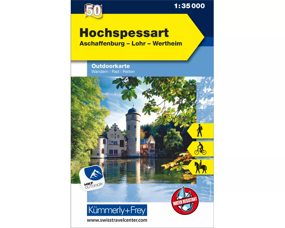 Kümmerly+Frey Outdoorkarte Deutschland 50 Hochspessart 1:35.000