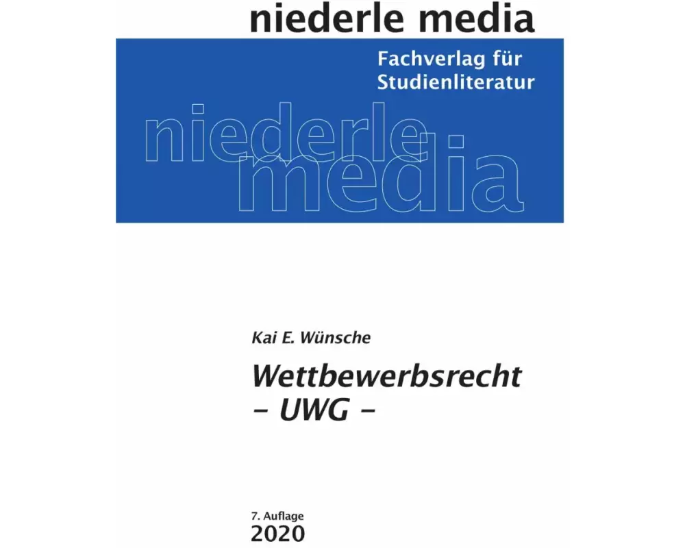 Wettbewerbsrecht - UWG - 2022