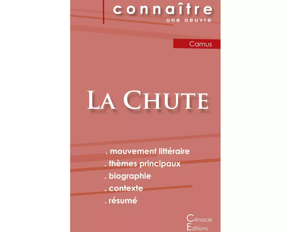 Fiche de lecture La Chute de Albert Camus (analyse littéraire de référence et résumé complet)