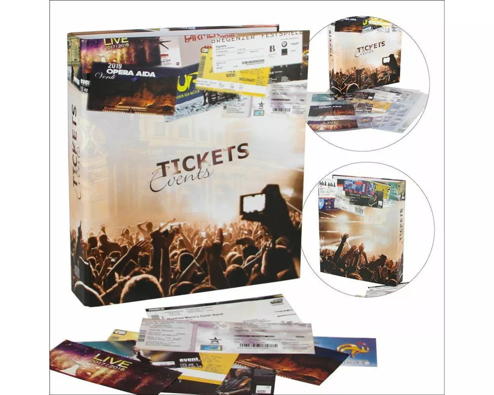 Sammelalbum für Eintrittskarten