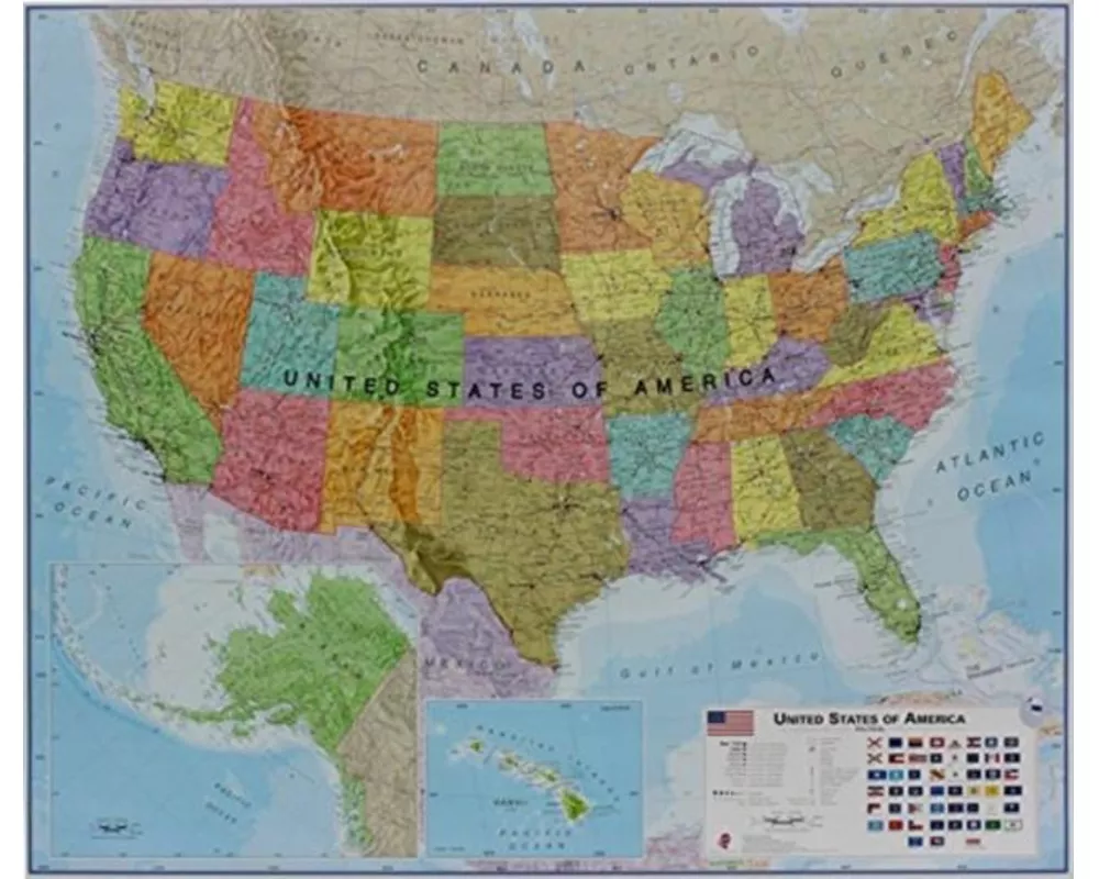 USA political laminated