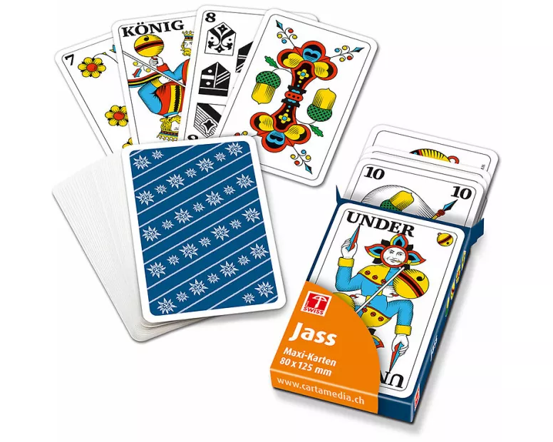 Jasskarten "Maxi" in Faltschachtel