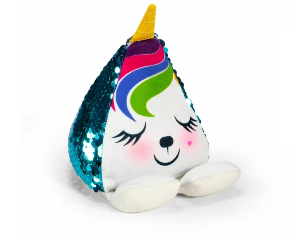 Plusheez Handykissen (Einhorn) - Handyhalter - Aufsteller für Handys, Mini-Tablets und E-Reader - Passend für alle Handys - Mit Mikrofaserfläche zum R