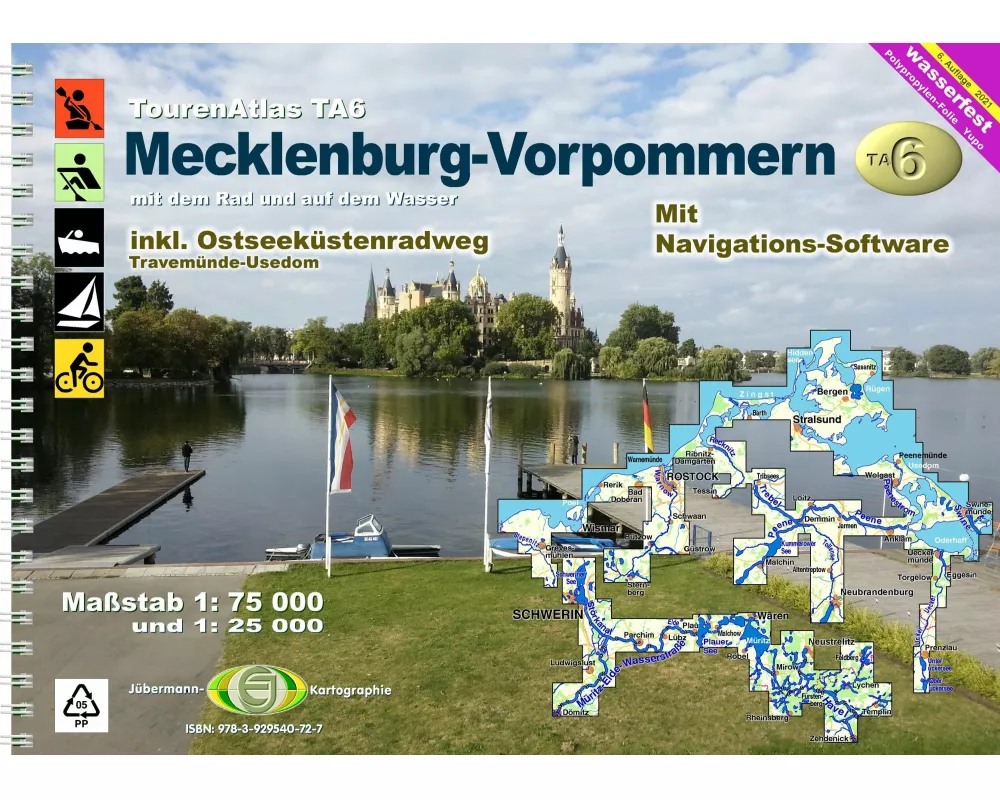 TourenAtlas Wasserwandern / TA6 Mecklenburg-Vorpommern