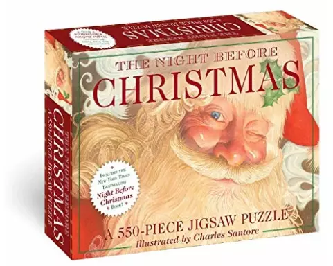 The Night Before Christmas: 550-Piece Jigsaw Puzzle and Book