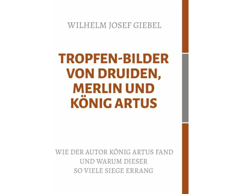 Tropfen-Bilder von Druiden, Merlin und König Artus