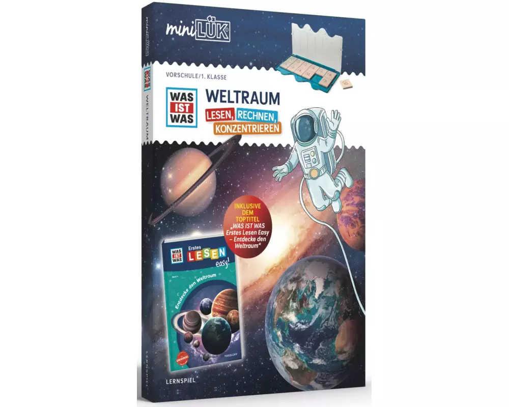 miniLÜK-Set. Vorschule/ 1. Klasse: WAS IST WAS WELTRAUM - Lesen, Rechnen, Konzentrieren