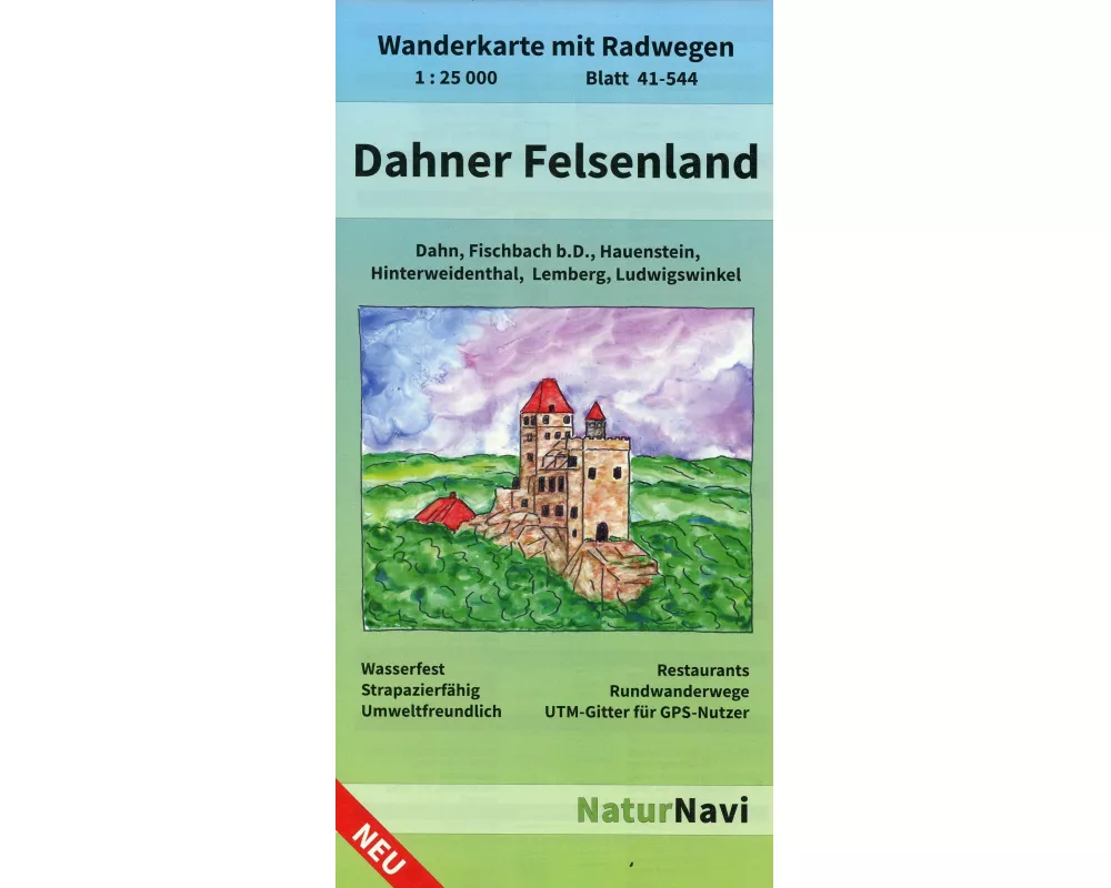 Dahner Felsenland, Blatt 41-544, 1 : 25 000
