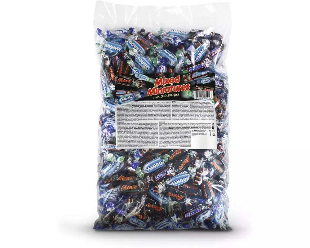 Mars Choc. & Gum Schokolade Mixed Miniatures 3 kg