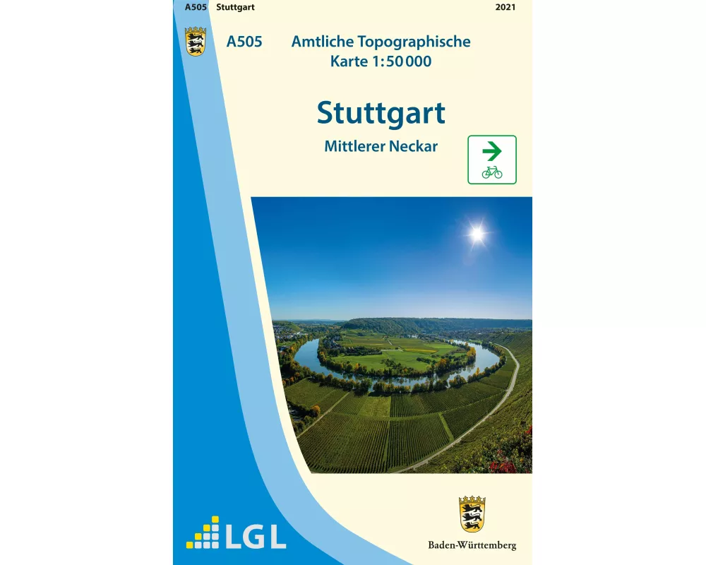 A505 Amtliche Topographische Karte 1:50 000 Stuttgart