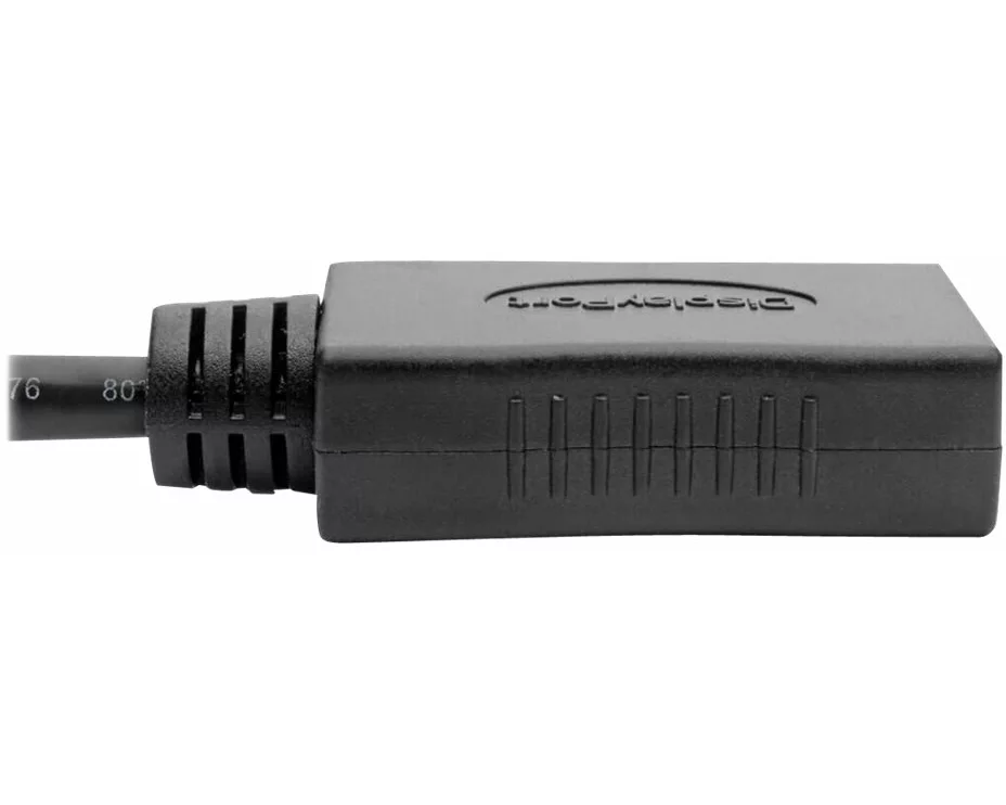 EATON TRIPPLITE Keyspan, Mini, DisplayPort to DisplayPort, Adapter, 4K, 60Hz, Black, M/F, 6inch, 15.24cm