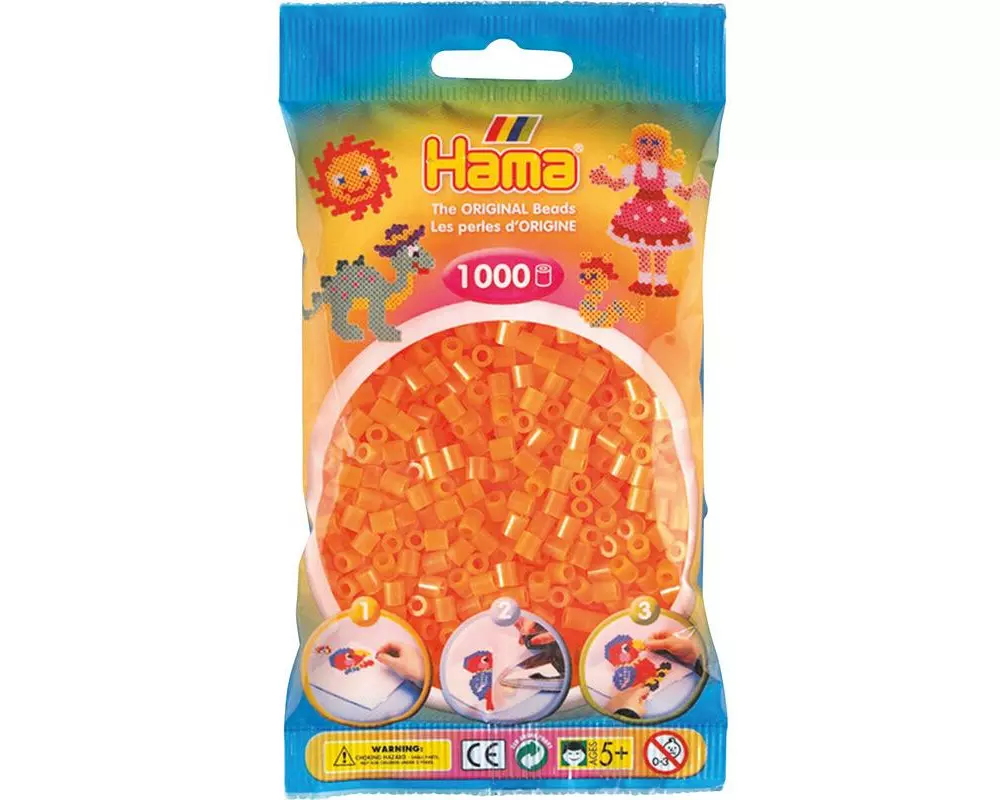 Hama Bügelperlen midi 1000 Stk. Neonorange