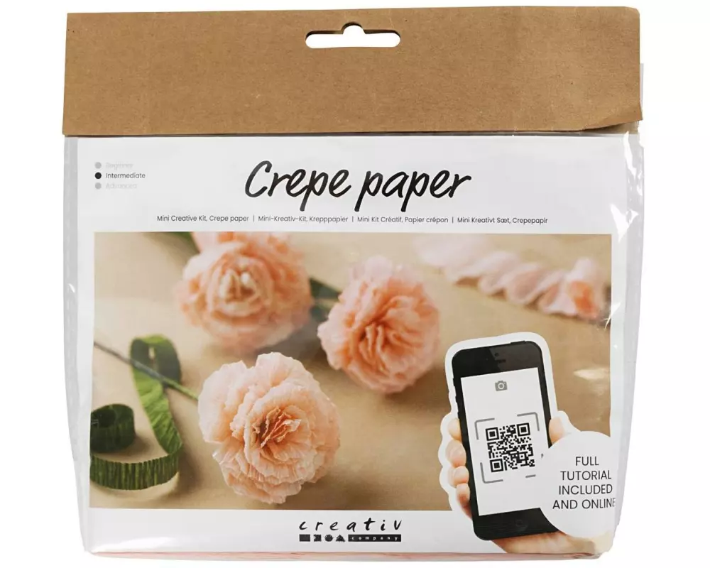 Creativ Company Bastelset Krepppapier-Set Nelken