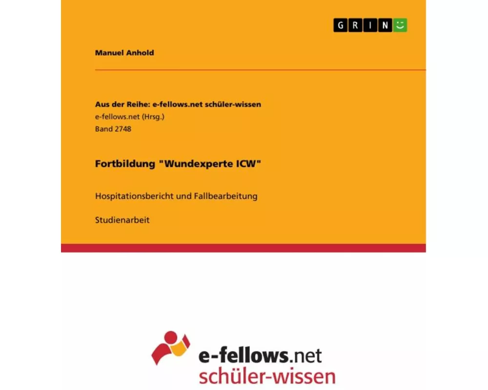 Fortbildung "Wundexperte ICW"