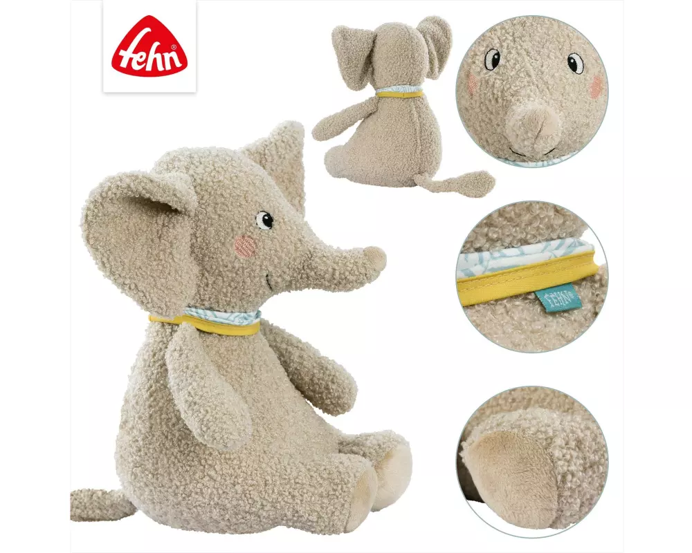 fehn Kuscheltier Elefant XL 31 cm