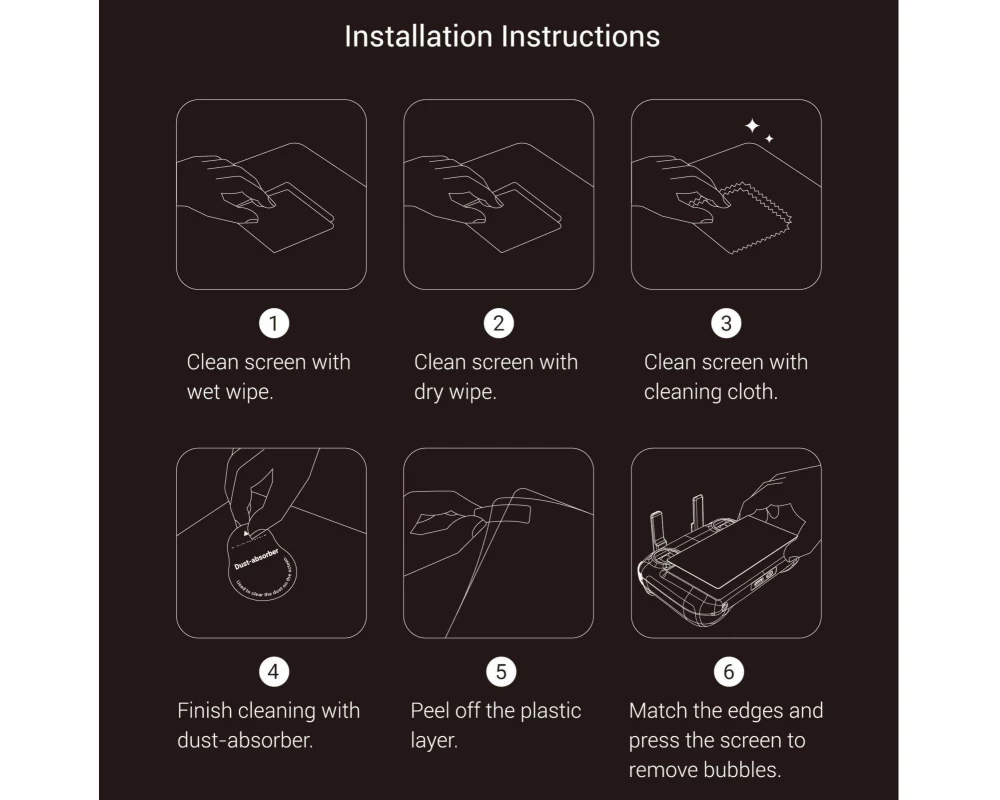 Smallrig Bildschirmschutz HD Screen Protector for DJI RC Pro 2 HD