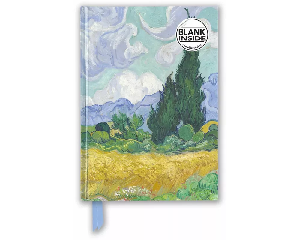 Vincent van Gogh: Wheat Field with Cypresses (Foiled Blank Journal)
