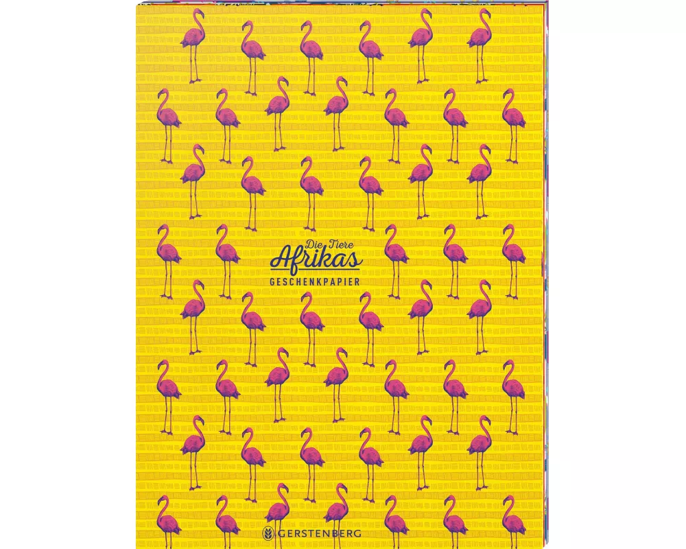 Die Tiere Afrikas Geschenkpapier-Heft Motiv Flamingo