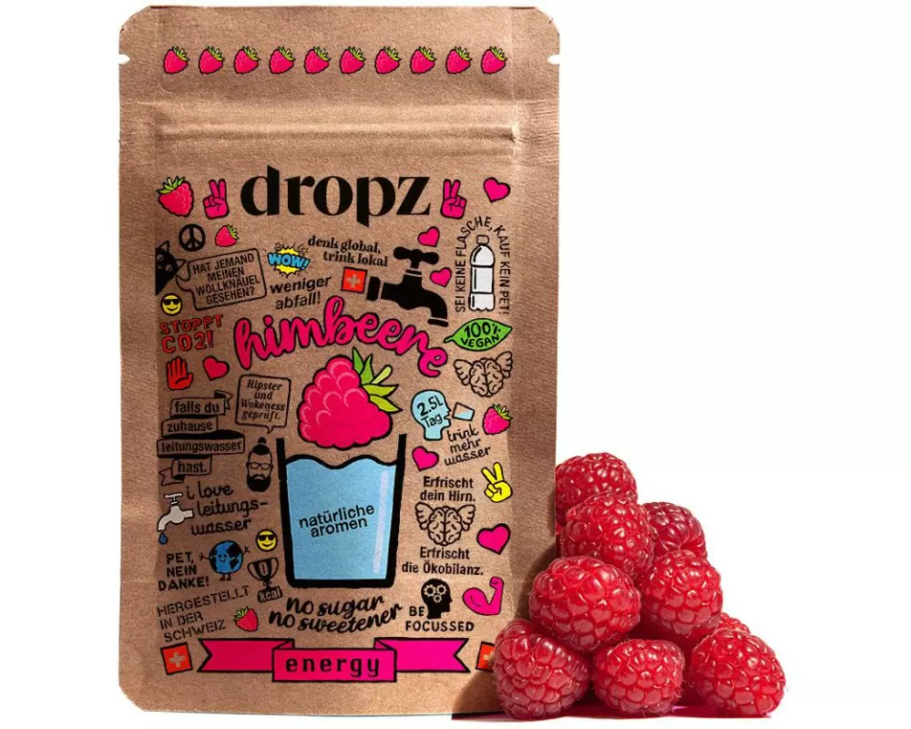 Dropz Energy Himbeere 1 Beutel à 20 Stück