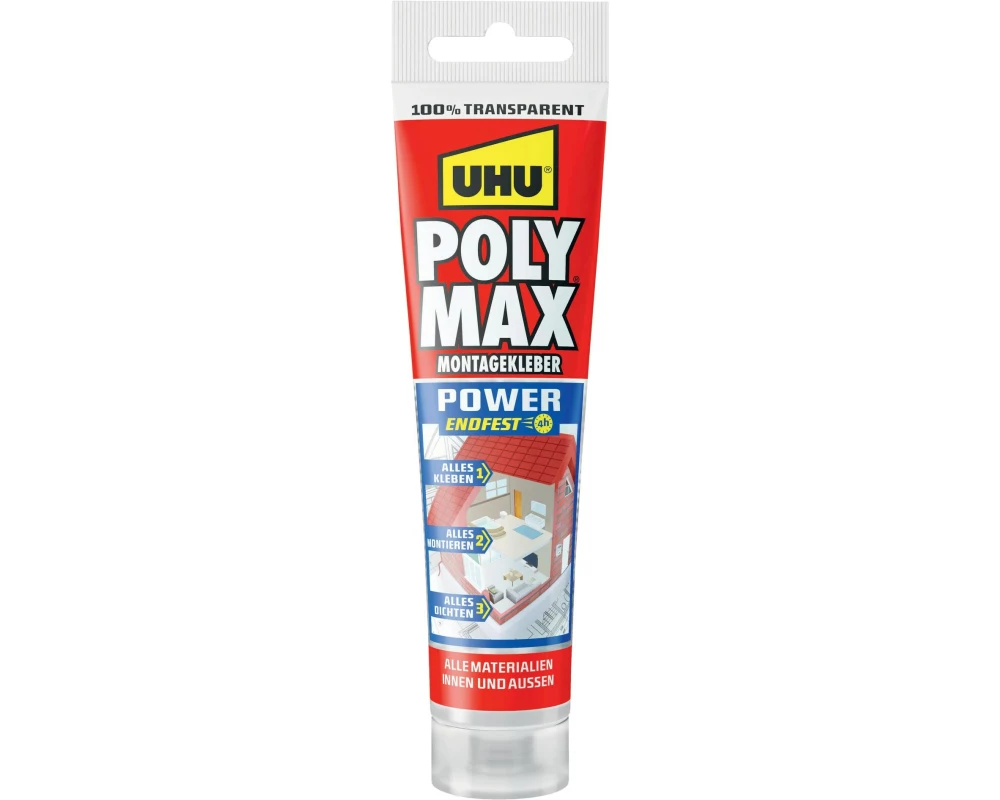 UHU Montagekleber Poly Max Power transparent 115g