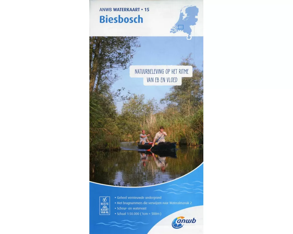 Biesbosch 1:50 000 Waterkaart