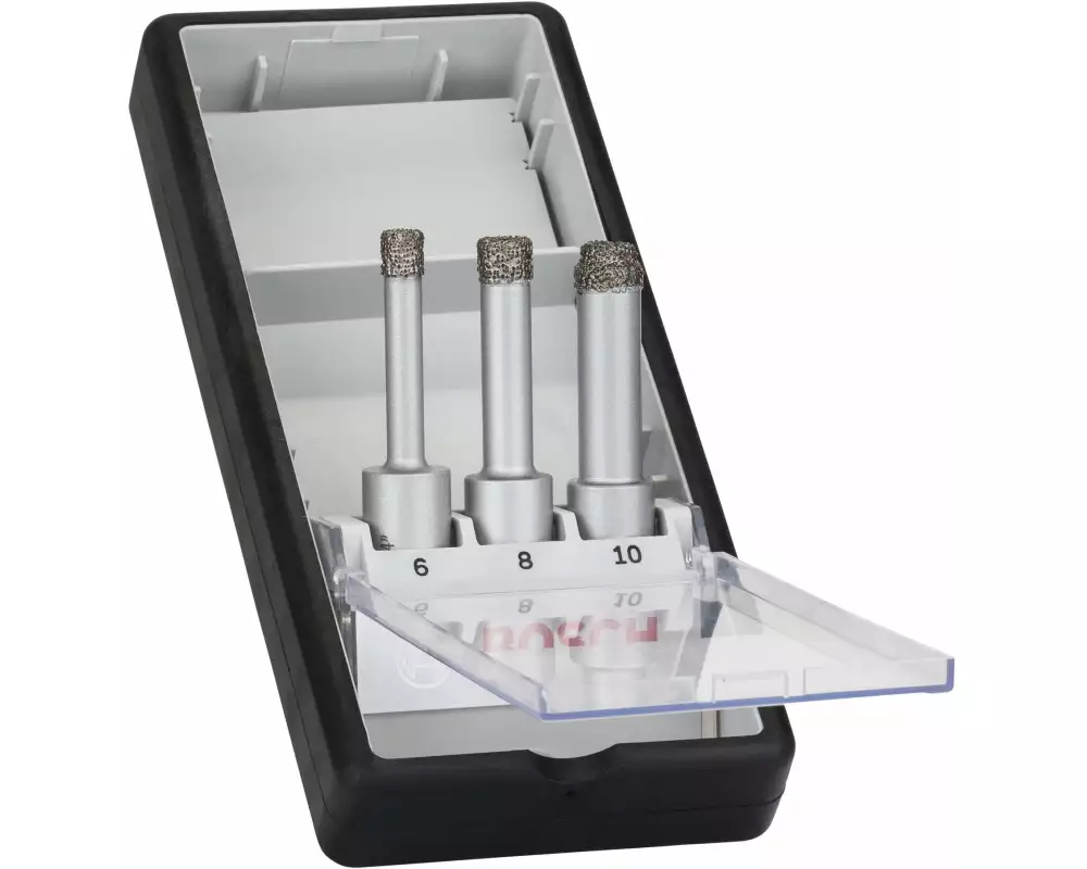 Bosch Professional Diamanttrockenbohrer-Set Easy Dry, 6 / 8 / 10 mm, 3-teilig