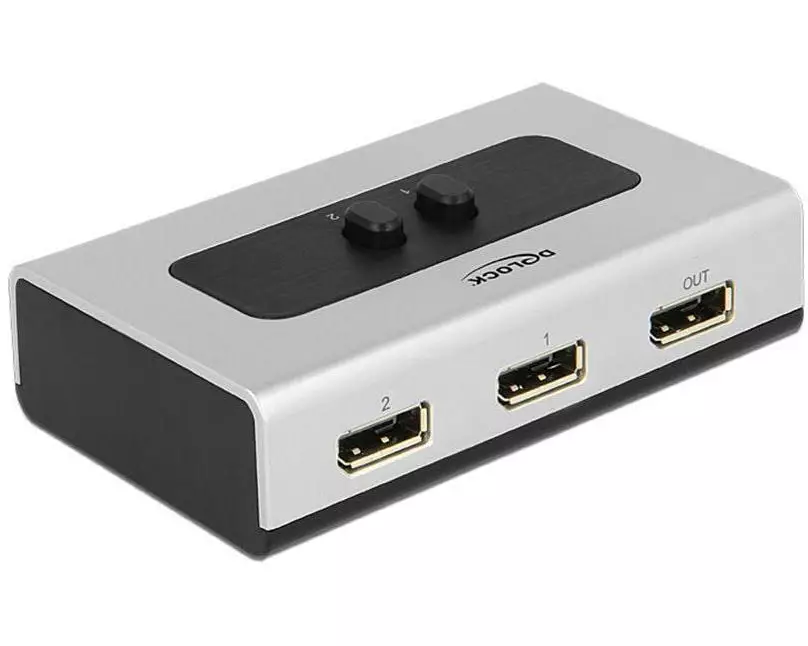 Delock Switchbox Displayport, 2 Port