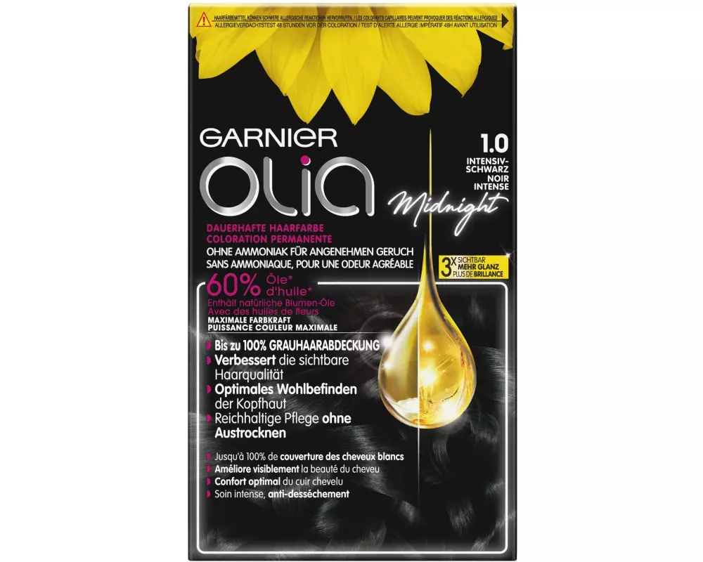 Garnier Haarcoloration Olia 1.0 Intensiv-Schwarz