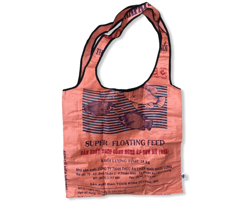 BEADBAGS Einkaufstasche Crispy Rice Ri43.06 orange 50x1x76cm