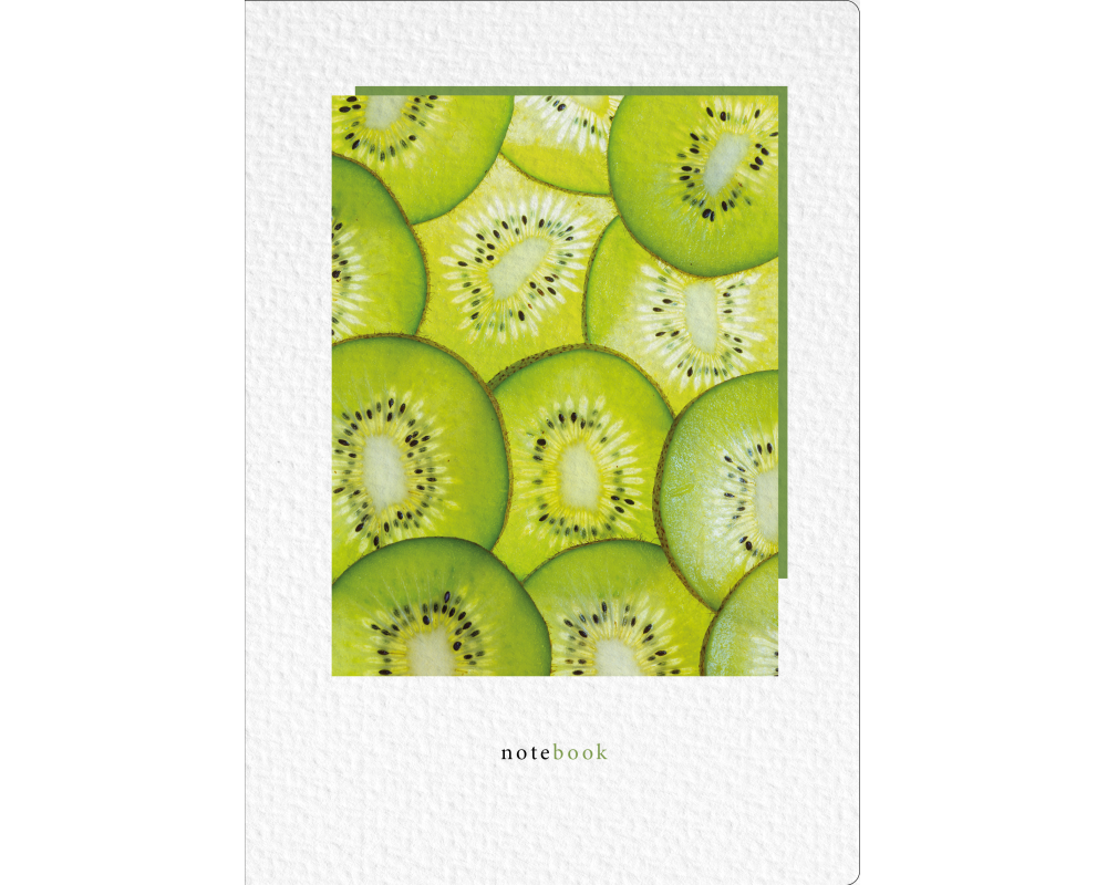 NATUR VERLAG Notizbuch Crushpaper A5 11009N Kiwi Foto, dotted