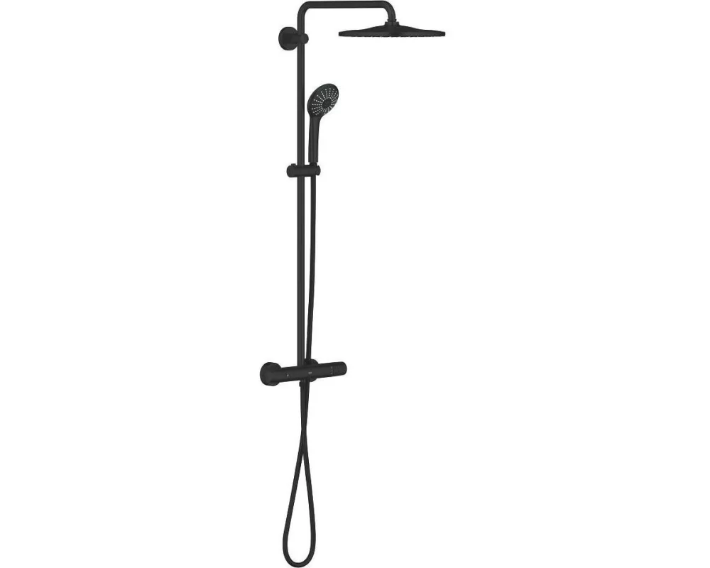 GROHE Vitalio Joy mit Thermostatarmatur Mattschwarz