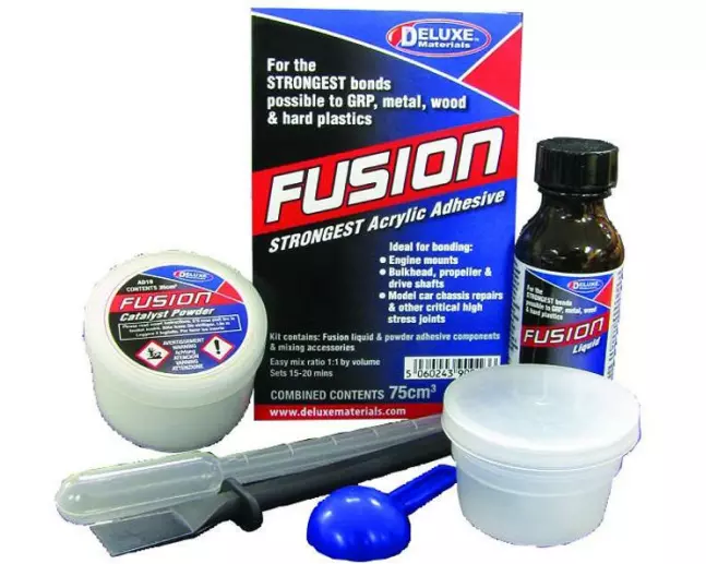Deluxe Materials Modellbauklebstoff Fusion Set 75 ml, Transparent