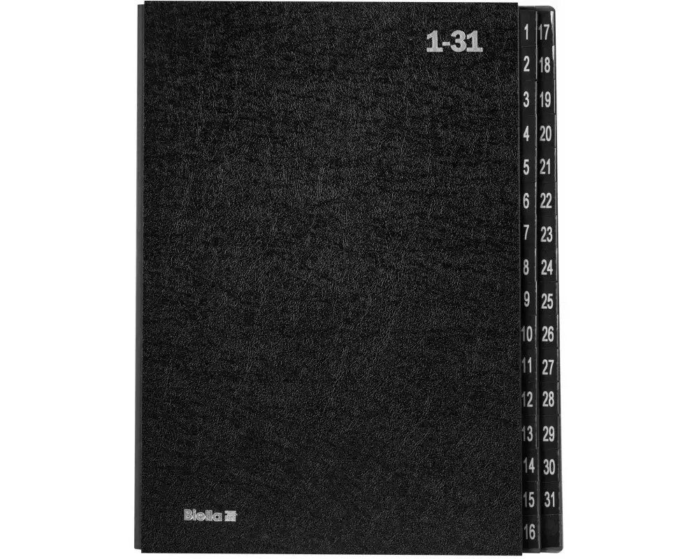 Biella Pultmappe A4 1-31 Schwarz