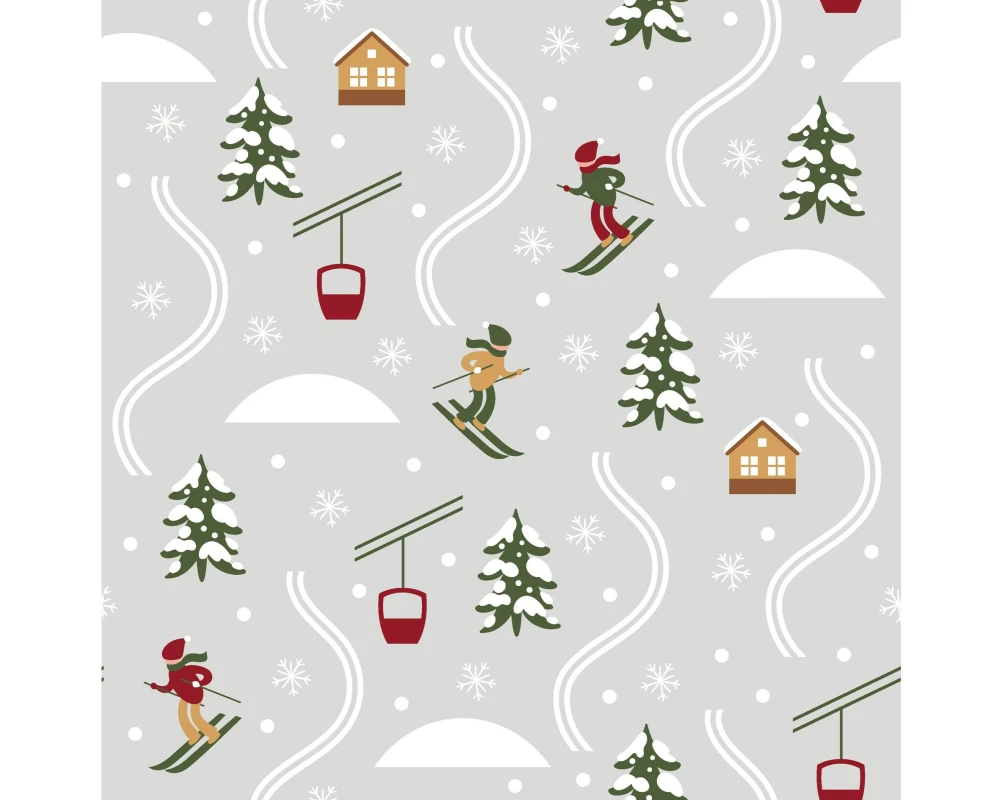 Paper + Design Servietten Ski Slope 33 x 33 cm, 20 Stück