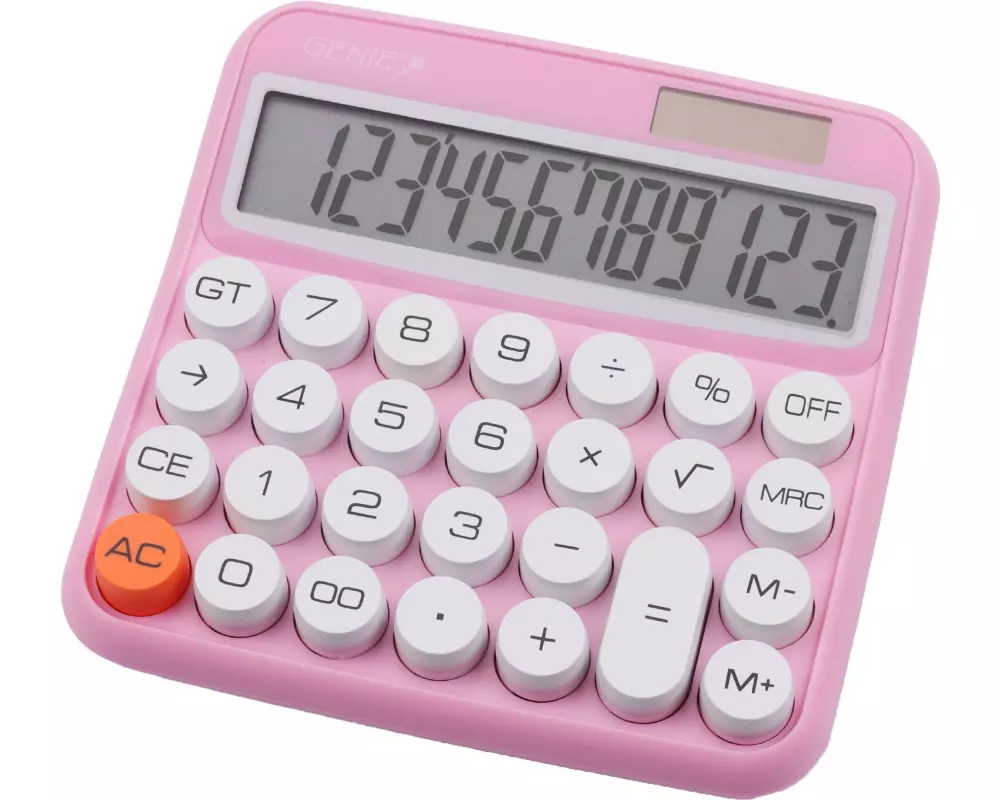 Genie Taschenrechner 612P Pink