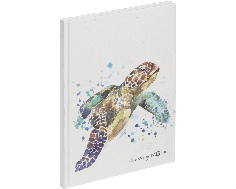 PAGNA Notizbuch Save me A5 26092-15 Schildkröte 128S, dotted lines