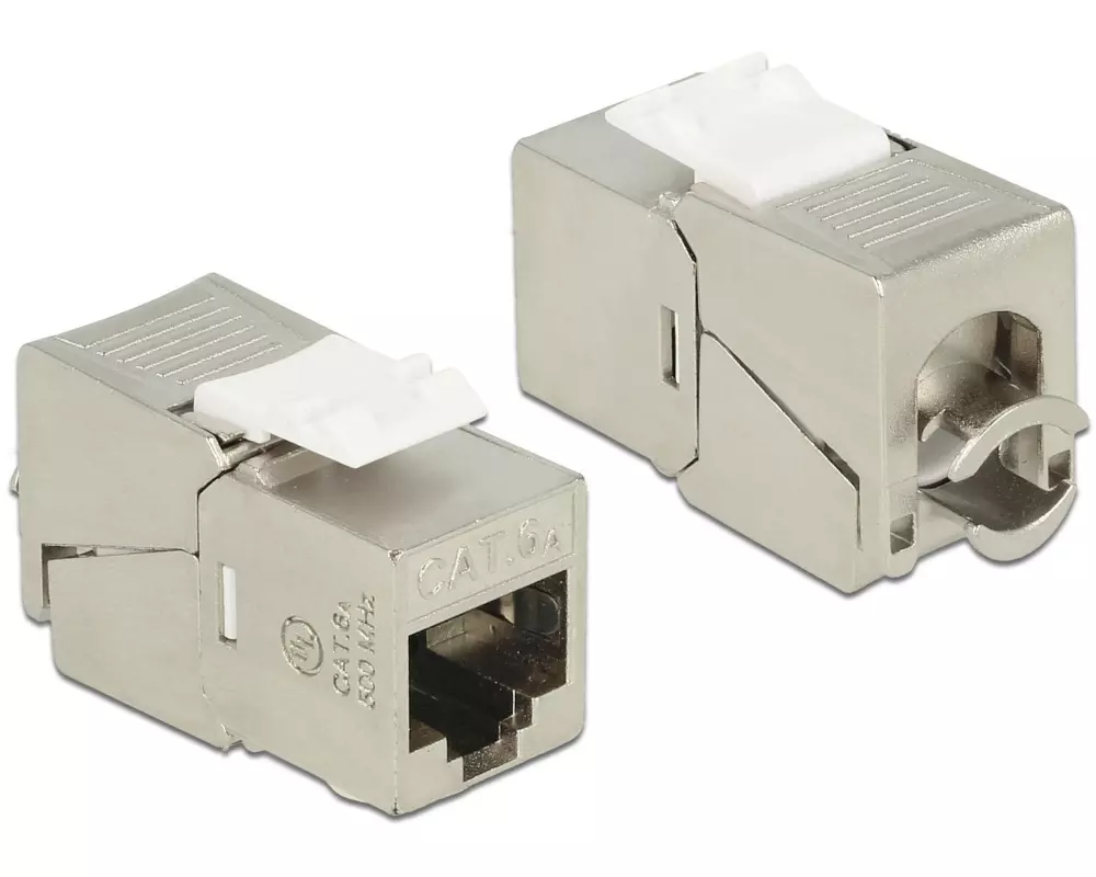 Delock Keystone-Modul RJ45 - LSA, Cat 6A geschirmt